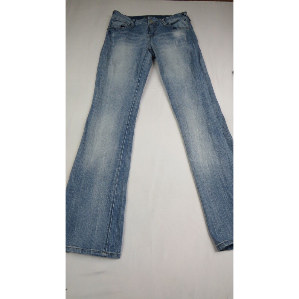 Vintage Delias Bootcut Jeans Sz 1/2 Small Low Rise Reese Denim Stretch Y2K
